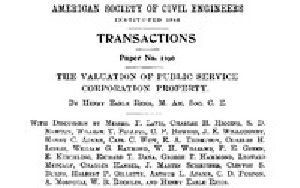 [Gutenberg 51298] • The Valuation of Public Service Corporation Property / Transactions of the American Society of Civil Engineers, / vol. LXXII, June, 1911, ASCE 1190